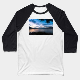 Colorful Summer Sunset View of Okanagan Lake Baseball T-Shirt